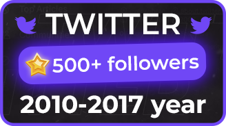 Twitter推特账号 | 2007~2017老账号 | 500粉丝 | 通过邮箱认证 | 随机国家IP注册 | 支持auth_token登录-账号岛邮箱平台