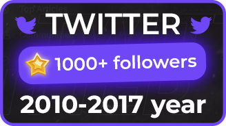 Twitter推特账号 | 2007~2017老账号 | 1000粉丝 | 通过邮箱认证 | 随机国家IP注册 | 支持auth_token登录-账号岛邮箱平台
